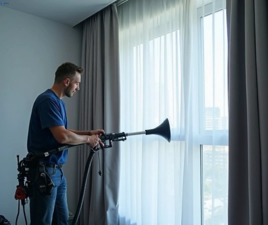 Professional curtain stain removal process equipment Matty Curtain Cleaning peregian-beach