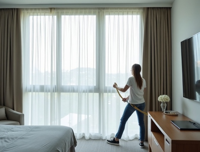 Peregian Beach Sheer Curtain Cleaning